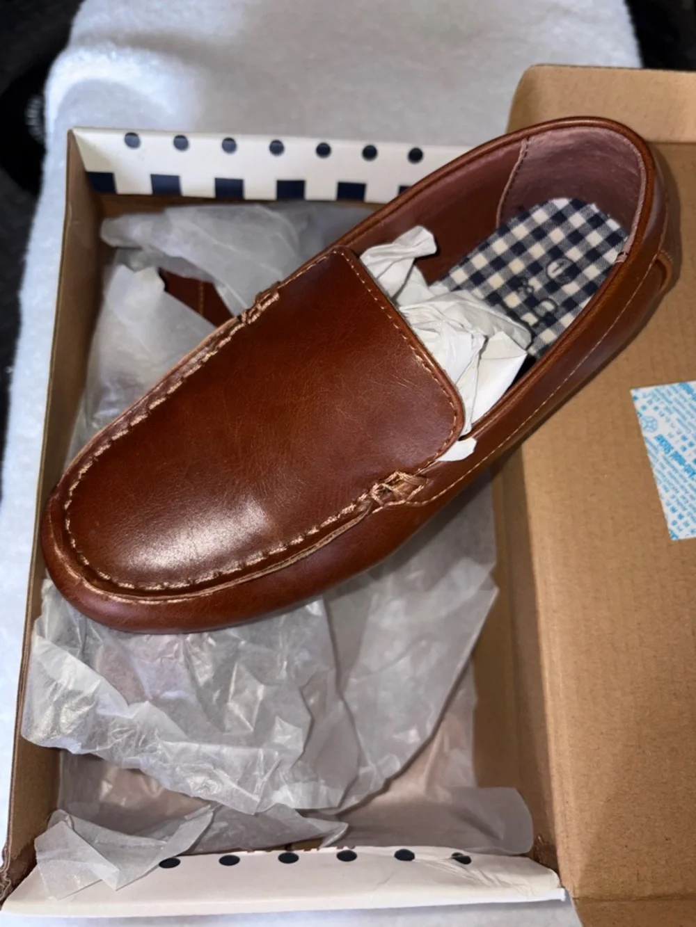 Boy’s Brown Leather Slip-On Loafer